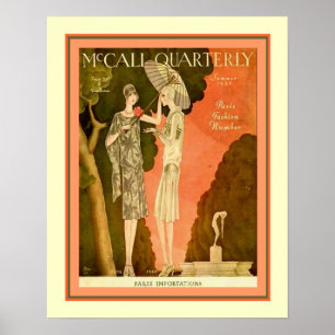 Affiche Couverture 1928 de magazine de McCall Deco 16x20