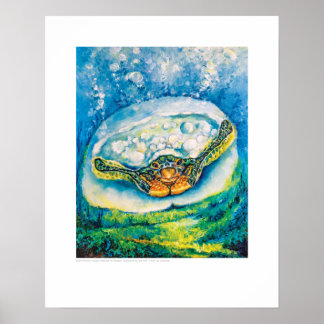 Affiche Couverture à rayons X - SeaTurtle CT Pelvis par L.