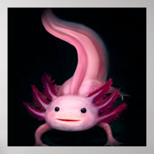 Affiche Couverture Axolotl   Idée cadeau mignonne