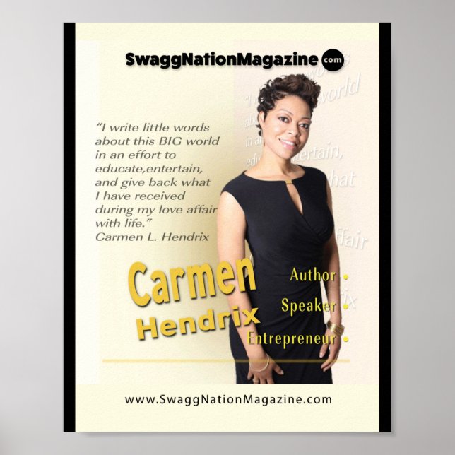 Affiche Couverture Carmen Hendrix (Devant)