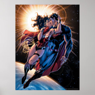 Affiche Couverture comique de la Ligue de Justice N° 12 Va