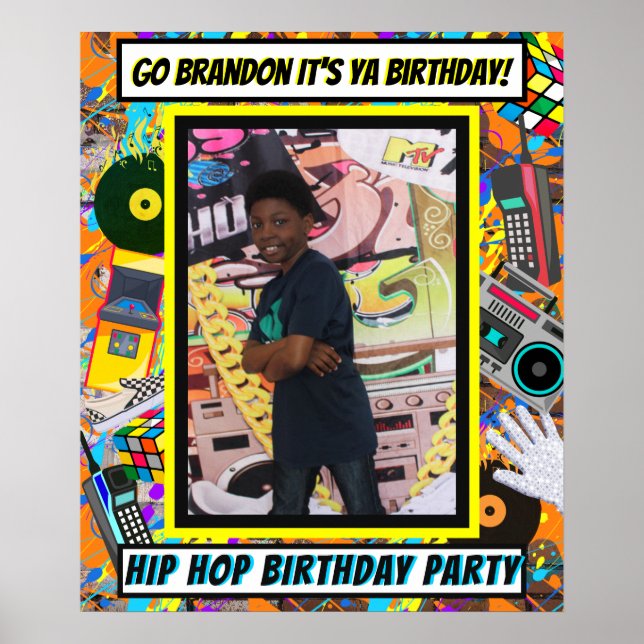 Affiche Couverture d'album de cadre photo rétro des années (Devant)