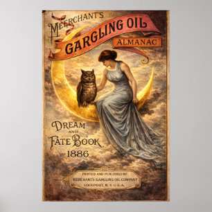 Affiche Couverture d'Almanac Art Nouveau de l'ère Victorie