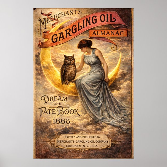 Affiche Couverture d'Almanac Art Nouveau de l'ère Victorie (Devant)