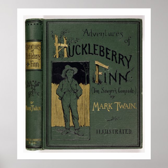 Affiche Couverture de 'Adventures of Huckleberry Finn' par (Devant)