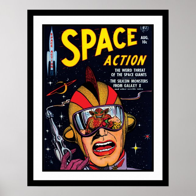 Affiche Couverture de bande dessinée de science-fiction vi (Devant)