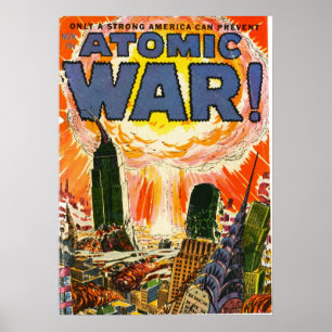 Affiche Couverture de la bande dessinée de la Guerre atomi
