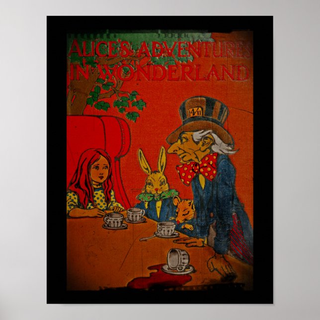 Affiche Couverture de la fête du thé de Mad Hatter (Devant)