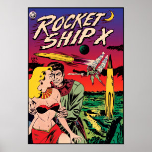 Affiche Couverture de livre de bande dessinée de science-f