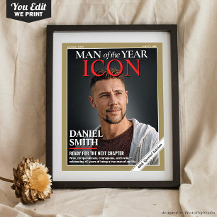 Affiche Couverture de magazine d'anniversaire personnalisé