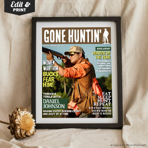 Affiche Couverture de magazine de chasse personnalisée, Ca