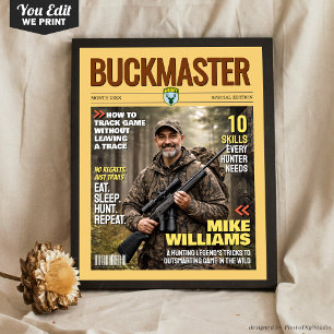 Affiche Couverture de magazine de chasse personnalisée, ca