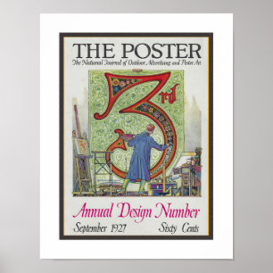 AFFICHE COUVERTURE DE MAGAZINE DE CINÉMA DES ANNÉES 1920 V