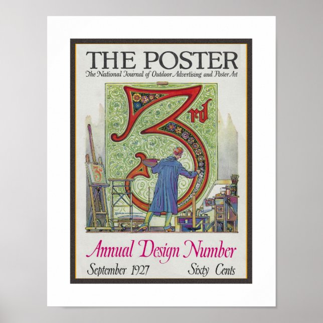 AFFICHE COUVERTURE DE MAGAZINE DE CINÉMA DES ANNÉES 1920 V (Devant)