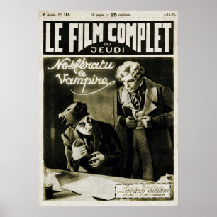 Affiche Couverture de magazine française vintage de