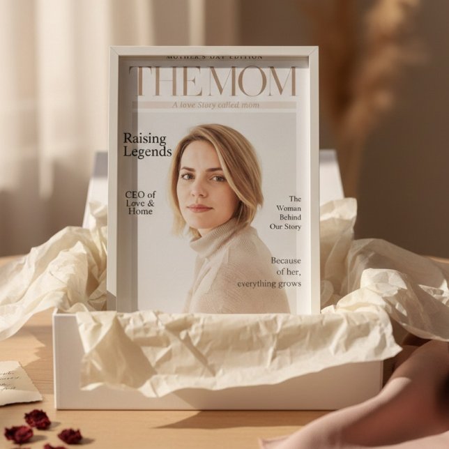 Affiche Couverture de magazine personnalisée de luxe pour  (Créateur téléchargé)