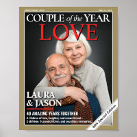 Couverture de magazine personnalisée pour annivers