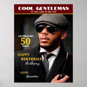 Affiche Couverture de magazine personnalisée pour annivers