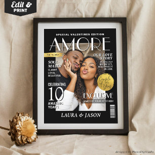 Affiche Couverture de magazine personnalisée pour la Saint