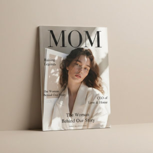Affiche Couverture de magazine personnalisée pour maman de