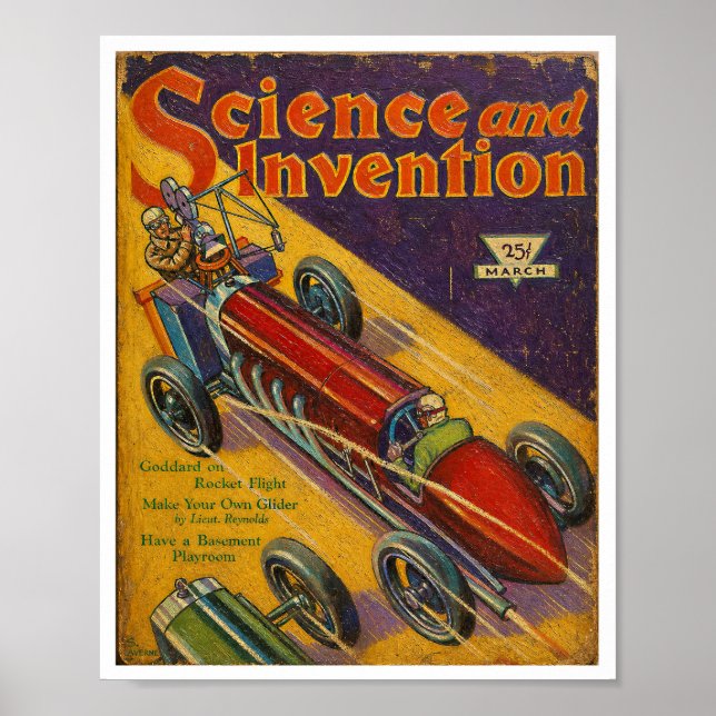 AFFICHE COUVERTURE DE MAGAZINE VIEILLI DES ANNEES 1930 (Devant)