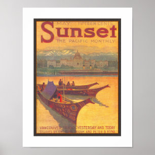AFFICHE COUVERTURE DE MAGAZINE VINTAGE 1914