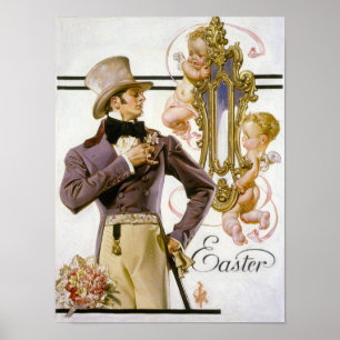Affiche Couverture de Pâques de Beau Brummel, 1925 par Ley
