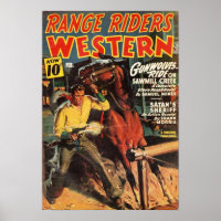 Couverture de pâte Western Range Riders pâte art
