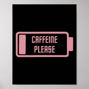 Affiche Couverture De Pompe Pour Hommes Caféine S'Il Vous