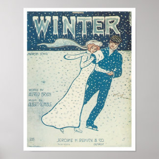 Affiche Couverture du livre de musique d'hiver