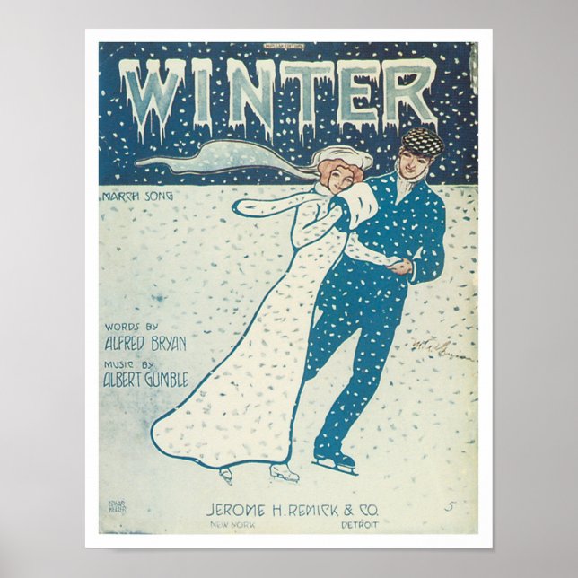 Affiche Couverture du livre de musique d'hiver (Devant)