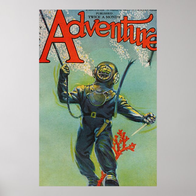 Affiche Couverture du magazine Adventure (Devant)