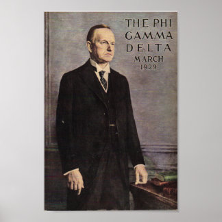 Affiche Couverture du magazine Calvin Coolidge
