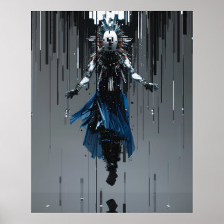 Affiche Couverture du magazine Fitness avec prise complète