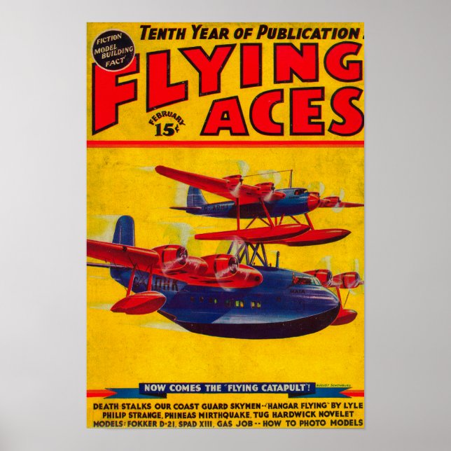 Affiche Couverture du magazine Flying Aces 2 (Devant)