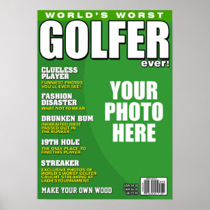 Affiche Couverture du magazine Golfer Fake