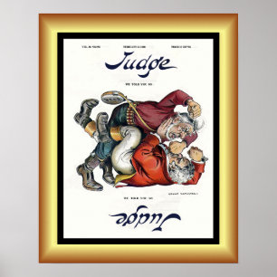 Affiche Couverture du magazine Judge 24 février 1900 ~Gran