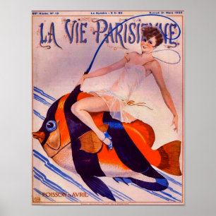 Affiche Couverture du magazine La Vie Parisienne 1928