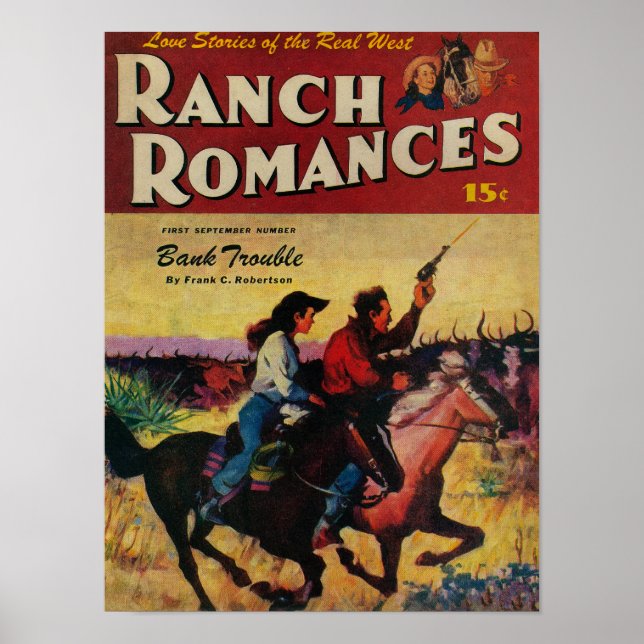 Affiche Couverture du magazine Ranch Romances (Devant)