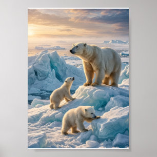 Affiche Couverture en molleton Paysage de neige arctique o