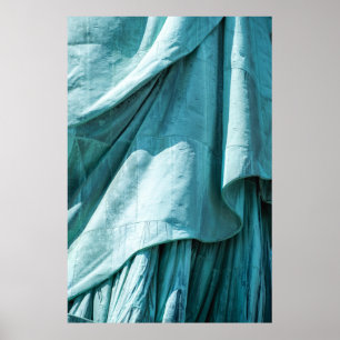 Affiche couverture en tissu turquoise