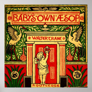 Affiche COUVERTURE Le bébé's own AEsop 1887 Walter Crane S