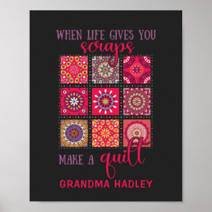 Affiche Couverture Patchwork Personnalisée