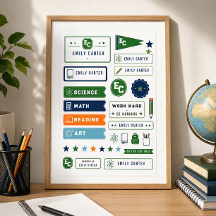 Affiche Couverture personnalisée de l'école de sciences ve