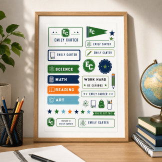 Affiche Couverture personnalisée de l'école de sciences ve
