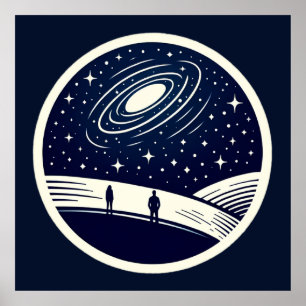 Affiche Couverture universelle de contemplation minimalist