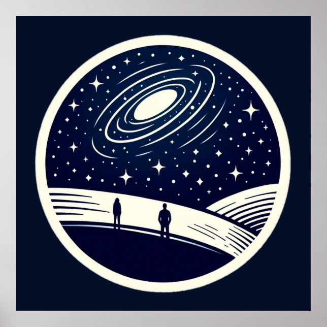 Affiche Couverture universelle de contemplation minimalist (Devant)