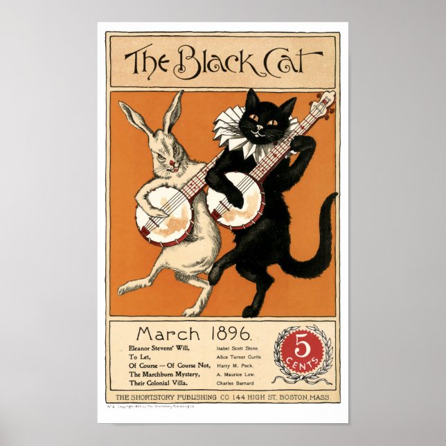 Affiche Couverture vintage "Chat Noir" (Devant)