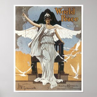 Affiche Couverture Vintage du livre de la Marche pour la p