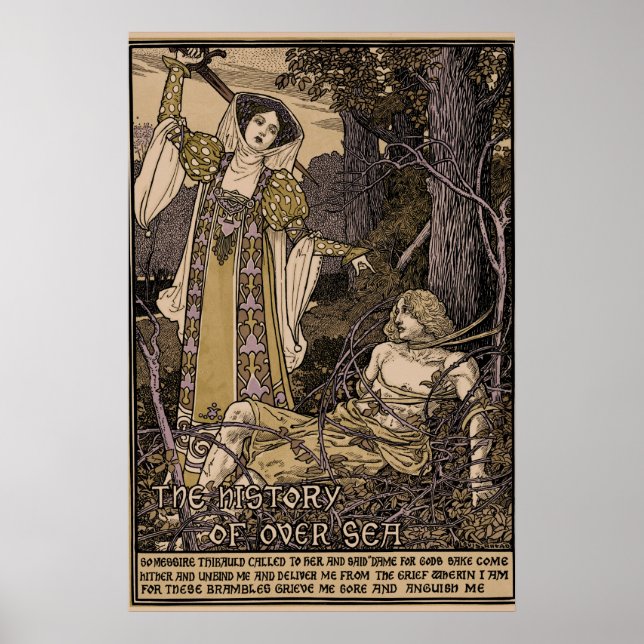 Affiche Couverture vintage Louis Rhead pour l'histoire de  (Devant)